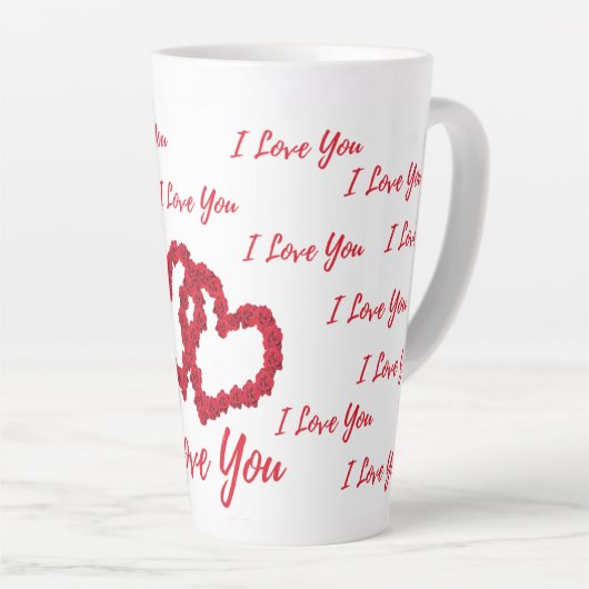 Caneca para Café Latte Romântica カフェラテマグ (右アングル)