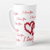 Caneca para Café Latte Romântica カフェラテマグ (左アングル)