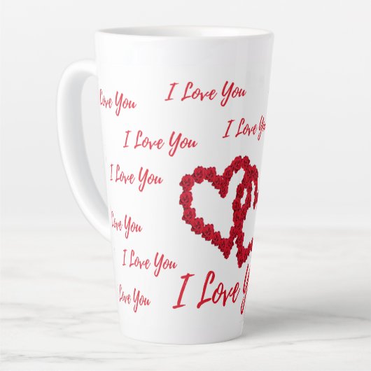 Caneca para Café Latte Romântica カフェラテマグ (左アングル)