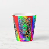 Caneca para café latte/Tigres カフェラテマグ (正面)