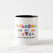 Caneca Pedagogia ao Pé da Letra em duas cores ツートーンマグカップ (中央)