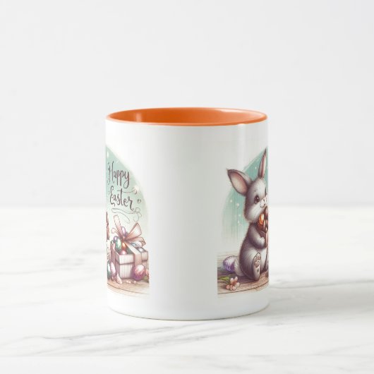 caneca personalizada coelho da páscoa マグカップ (中央)