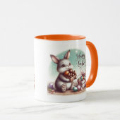 caneca personalizada coelho da páscoa マグカップ (正面右)