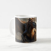 Caneca personalizada com ilustração de dragão コーヒーマグカップ (正面左)