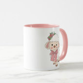 Caneca personalizada de Ovelhinha fofa マグカップ (正面右)