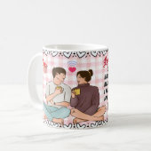 Caneca personalizada dia dos namorados コーヒーマグカップ (正面左)