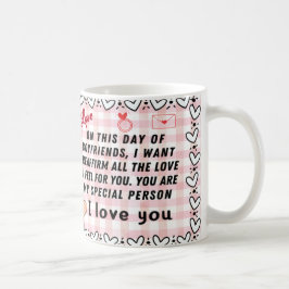 Caneca personalizada dia dos namorados コーヒーマグカップ