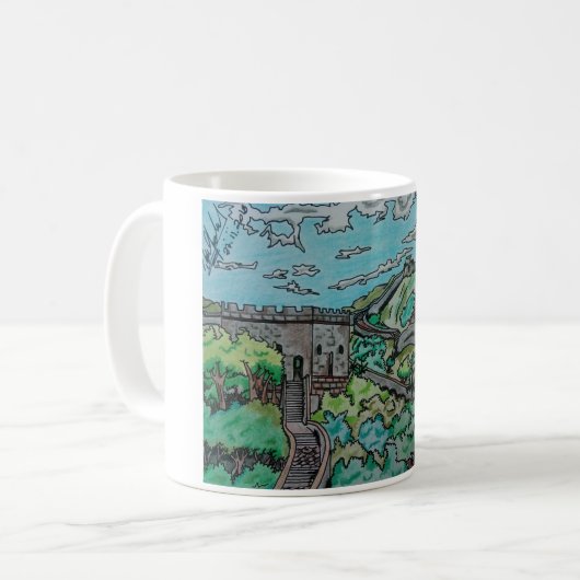Caneca personalizada - Paisagem コーヒーマグカップ (正面左)