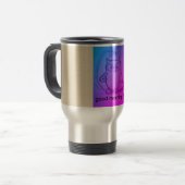 caneca personalizada para sua manhã. トラベルマグ (正面左)