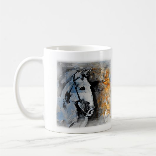 Caneca Pintura de Cavalo コーヒーマグカップ (左)