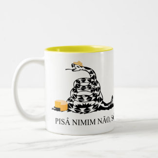 Caneca Pisa nimim não, sô ツートーンマグカップ