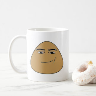 caneca pou com rosto de homem コーヒーマグカップ