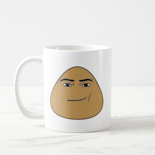 caneca pou com rosto de homem コーヒーマグカップ (左)