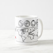 Caneca Profissão Geografia 325ml コーヒーマグカップ (正面右)