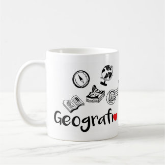 Caneca Profissão Geografia 325ml コーヒーマグカップ