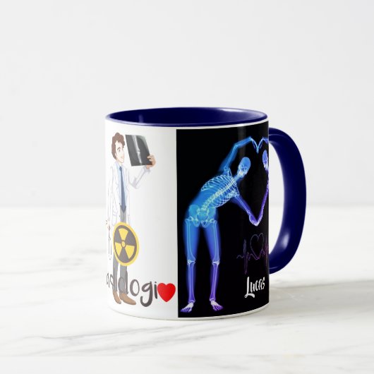 Caneca Profissão Radiologia マグカップ (正面右)