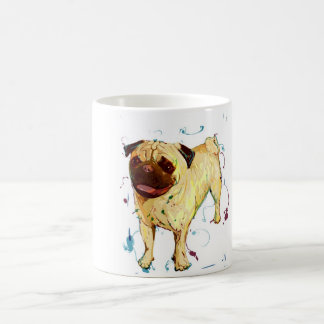 Caneca pug コーヒーマグカップ