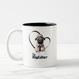 Caneca Pug - The Dogfather ツートーンマグカップ