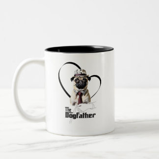 Caneca Pug - The Dogfather ツートーンマグカップ
