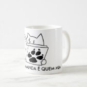 Caneca QUEM MANDA コーヒーマグカップ (正面右)