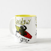 Caneca Radical Boy® Surf Style ツートーンマグカップ (正面左)