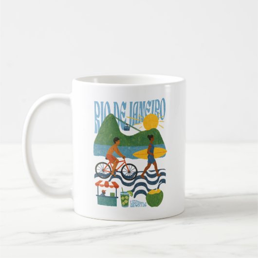 Caneca Rio de Janeiro - Brasil コーヒーマグカップ (左)