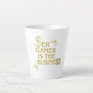 Caneca Ser gamer is the business カフェラテマグ