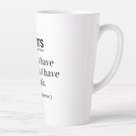 Caneca Série Suits カフェラテマグ (右)