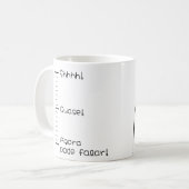 Caneca Shhhh! コーヒーマグカップ (正面左)