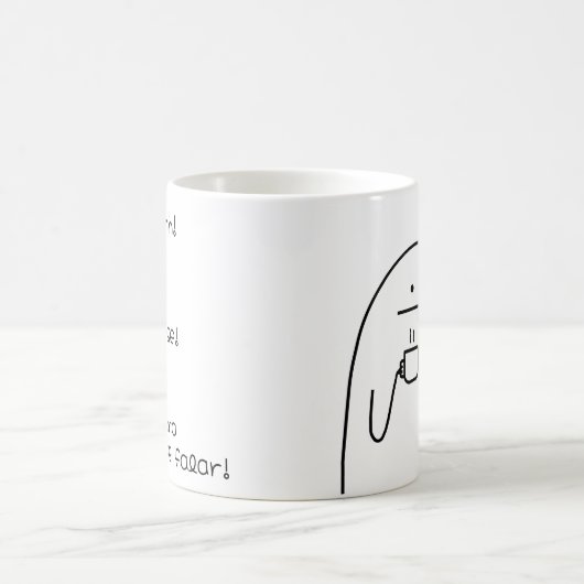 Caneca Shhhh! コーヒーマグカップ (中央)