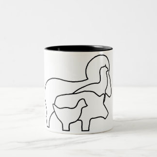 Caneca Silhuetas ツートーンマグカップ