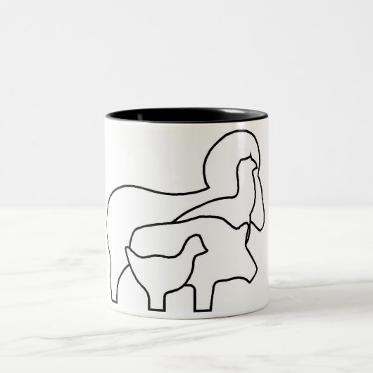Caneca Silhuetas ツートーンマグカップ (中央)