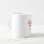 Caneca Smoking, quiet and Angry Freud コーヒーマグカップ (正面左)
