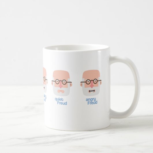 Caneca Smoking, quiet and Angry Freud コーヒーマグカップ (右)