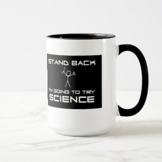 Caneca Stand Back ... try science マグカップ