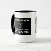 Caneca Stand Back ... try science マグカップ (正面左)