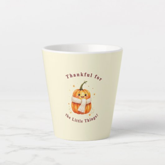Caneca "Tankful for The Littles Things" カフェラテマグ (正面)