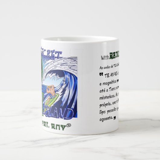 Caneca Te AVAE Jumbo "Fortes Emoções" ジャンボコーヒーマグカップ (正面)