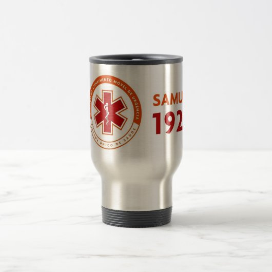 Caneca térmica logomarca SAMU 192 トラベルマグ (中央)