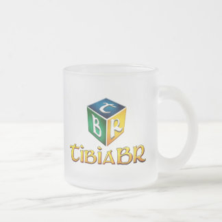 Caneca TibiaBR Transparente フロストグラスマグカップ