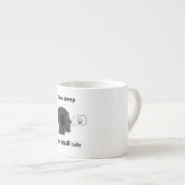 caneca Too deep for small talk エスプレッソカップ (正面右)