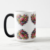 CANECA TRANSMUTAÇÃO - CORAÇÃO FLORES モーフィングマグカップ (左)
