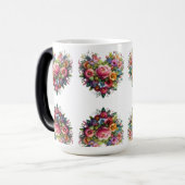CANECA TRANSMUTAÇÃO - CORAÇÃO FLORES モーフィングマグカップ (正面左)