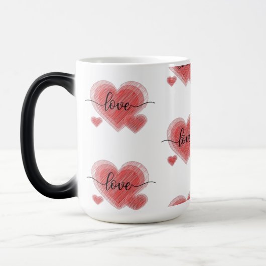 CANECA TRANSMUTAÇÃO - CORAÇÃO LOVE モーフィングマグカップ (左)