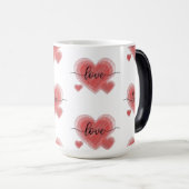 CANECA TRANSMUTAÇÃO - CORAÇÃO LOVE モーフィングマグカップ (正面右)