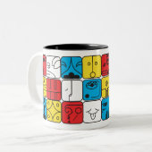 Caneca Tzolkin Kin 20 Selos ツートーンマグカップ (正面左)