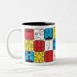Caneca Tzolkin Kin 20 Selos ツートーンマグカップ