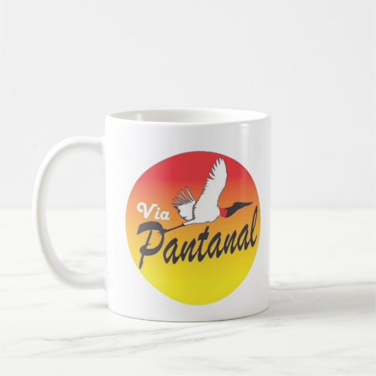 Caneca Via Pantanal logo2 コーヒーマグカップ (左)