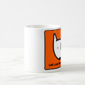 Caneca We Love Bull Terrier コーヒーマグカップ (中央)