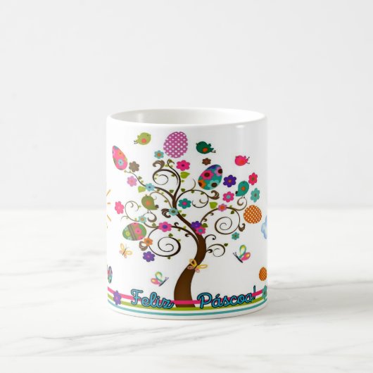 Caneca Zazzle - Páscoa コーヒーマグカップ (中央)